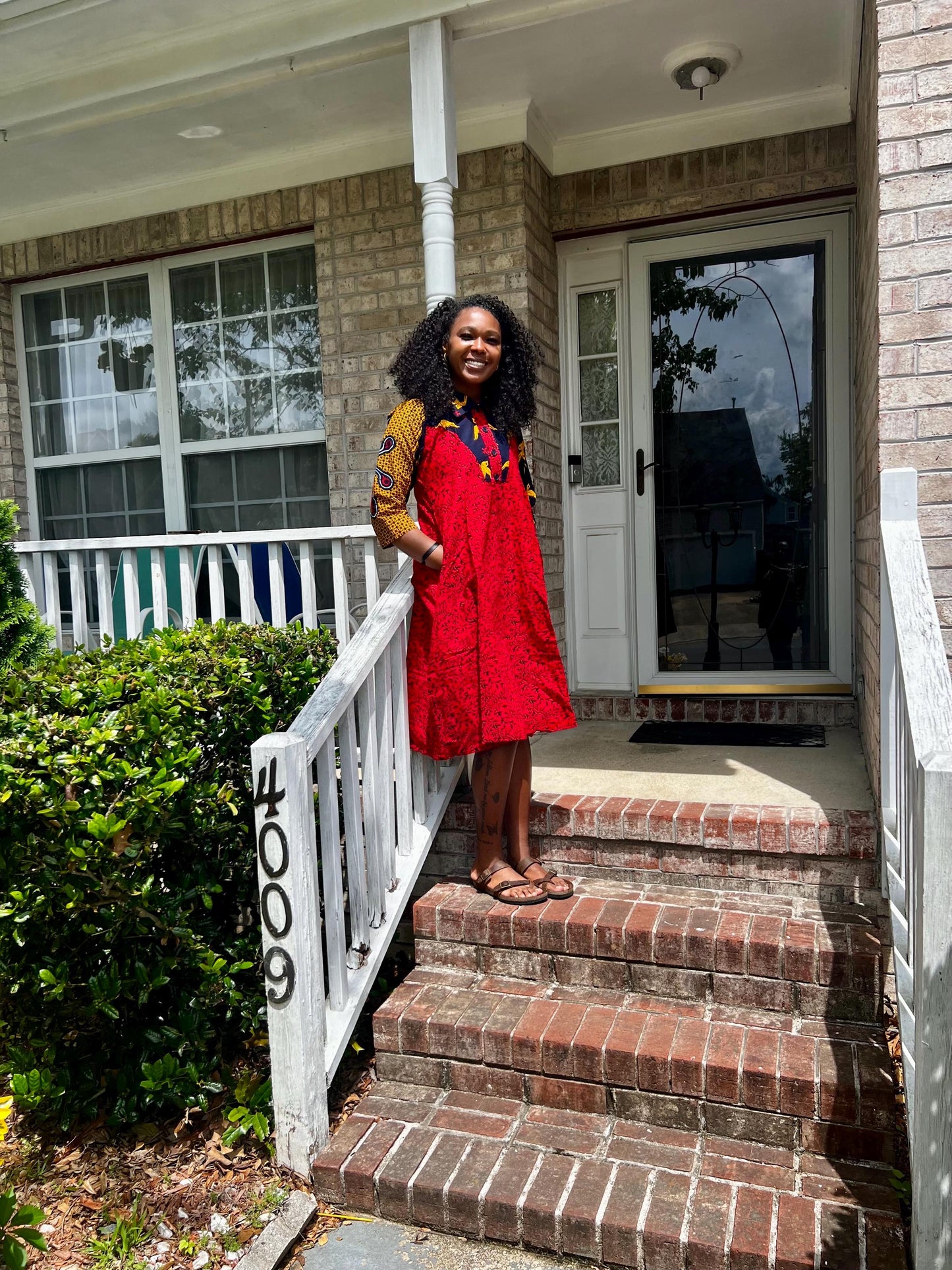 African Ankara Wax Print Sahara Everyday Dress
