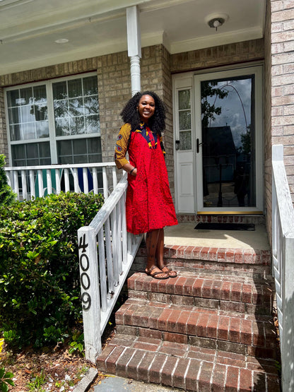 African Ankara Wax Print Sahara Everyday Dress