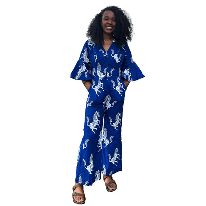 African Wax Print Ankara Triumph Jumpsuit