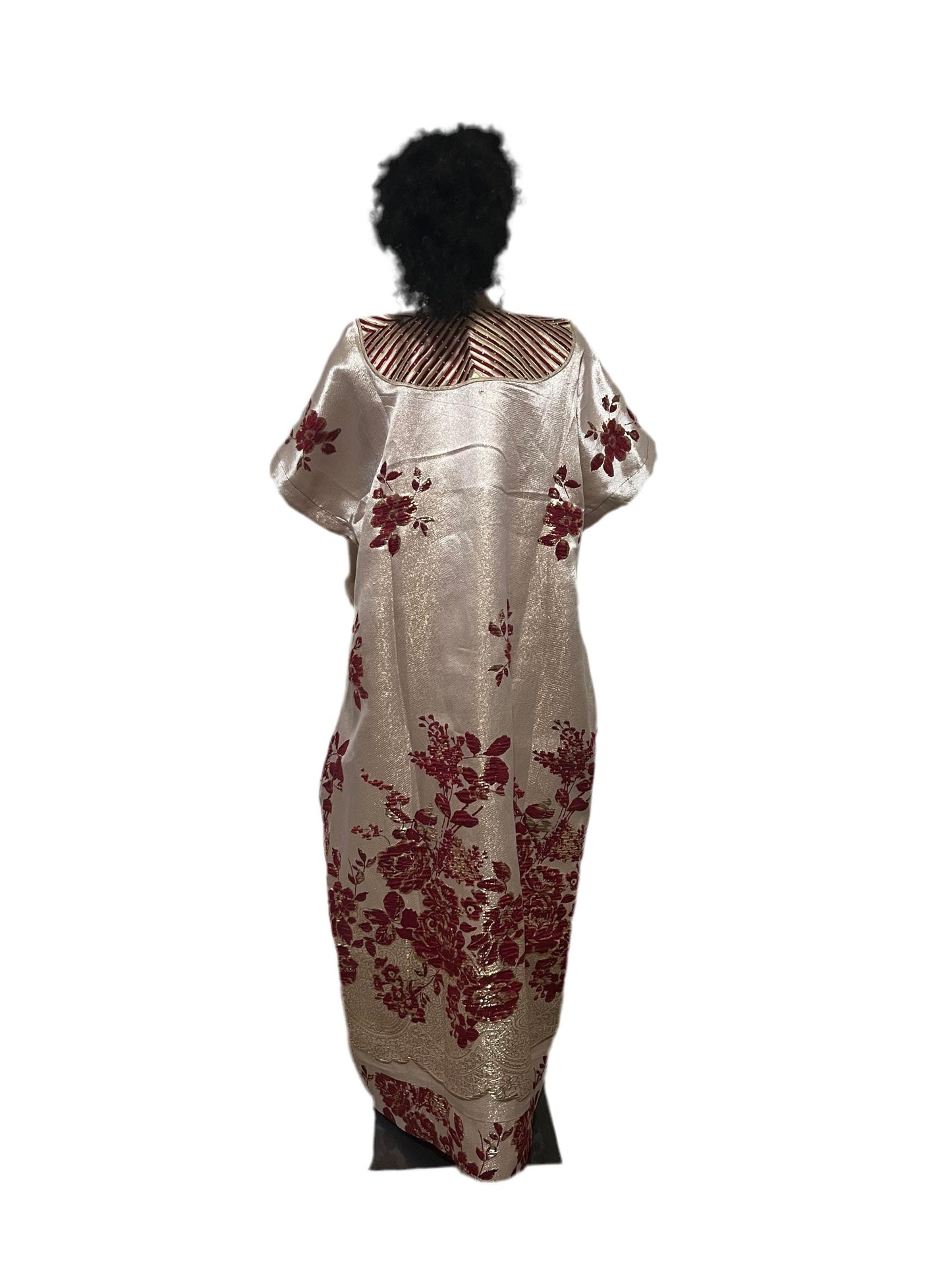 Luxury Damask Brocade Afro  Embroidered Kaftan