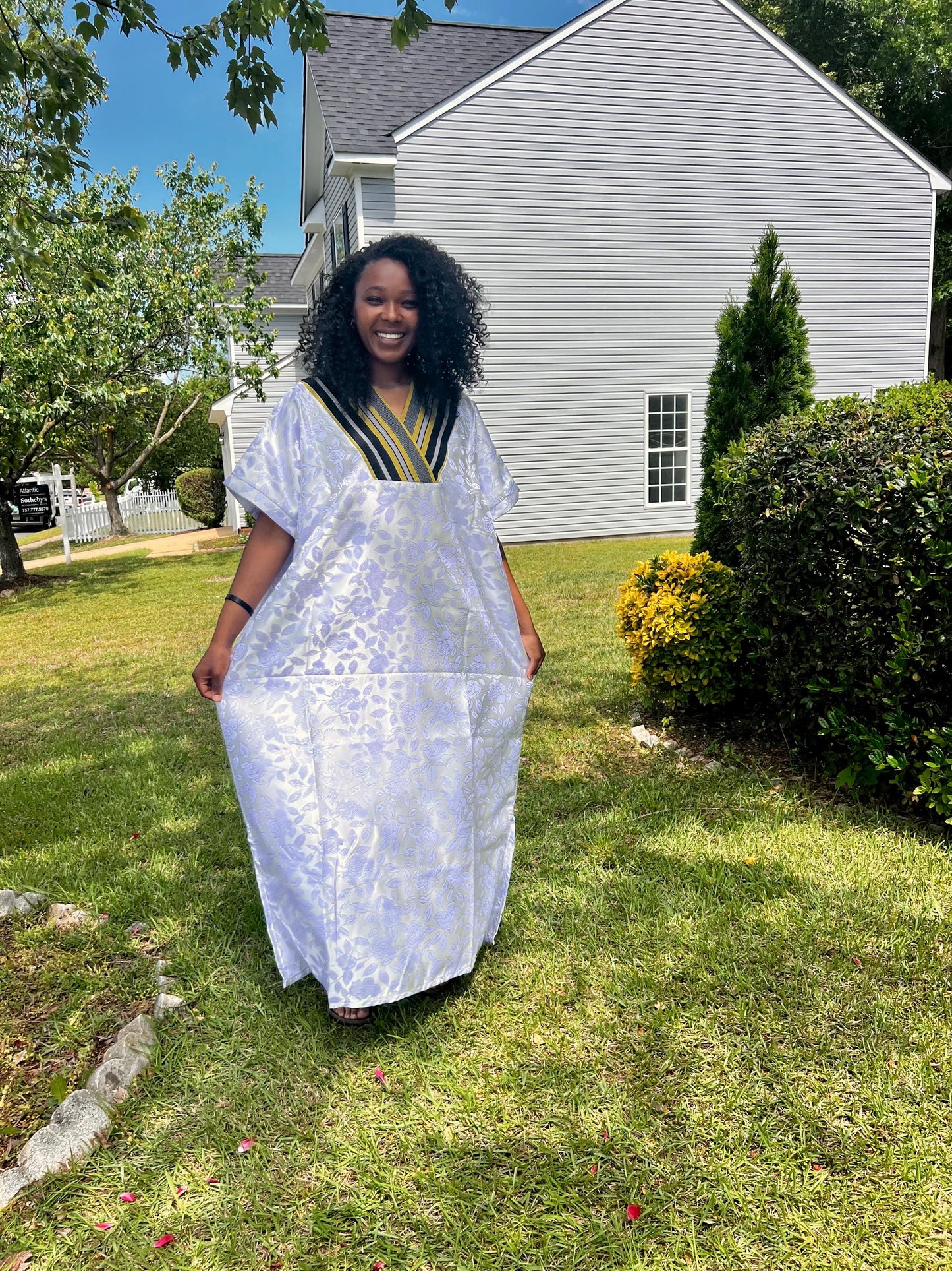 African Unique Damask Brocade with Sequin/Aso-Oke Boubou/Maxi Dress