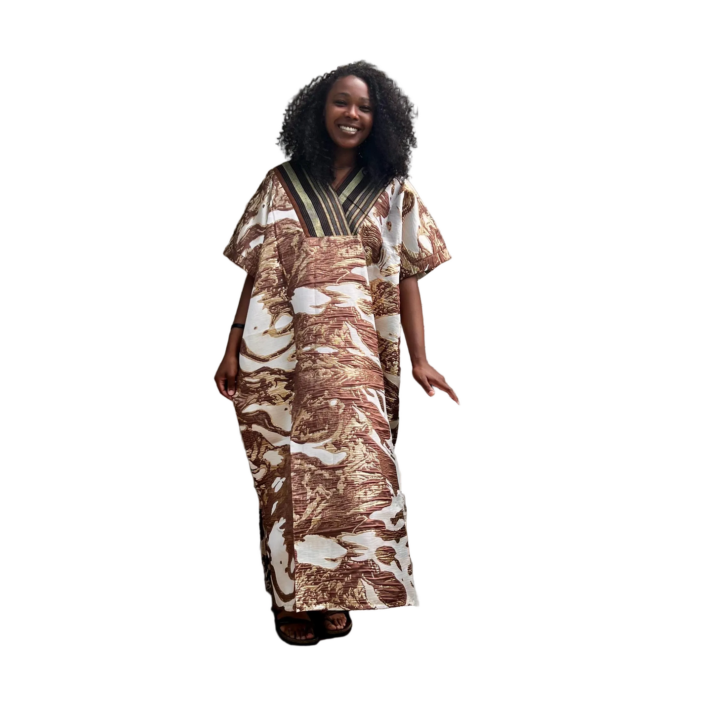 African Unique Damask Brocade with Sequin/Aso-Oke Boubou/Maxi Dress