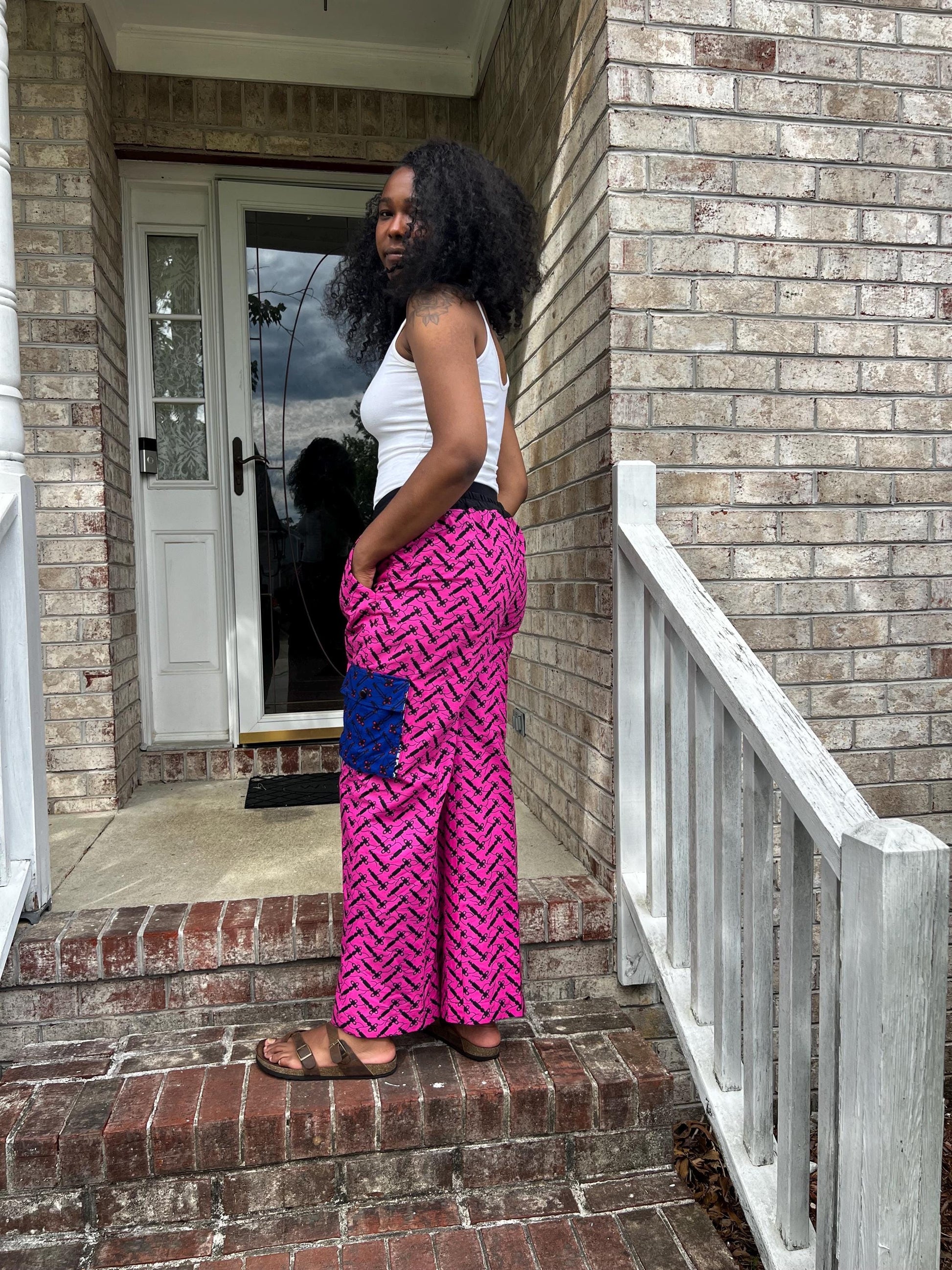 African Ethnic Prints Ankara Cargo/Jogger/Bell Botttom/ Designed Pants Afro American Outfits