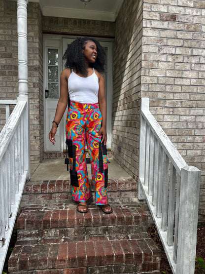 African Ethnic Prints Ankara Cargo/Jogger/Bell Botttom/ Designed Pants Afro American Outfits