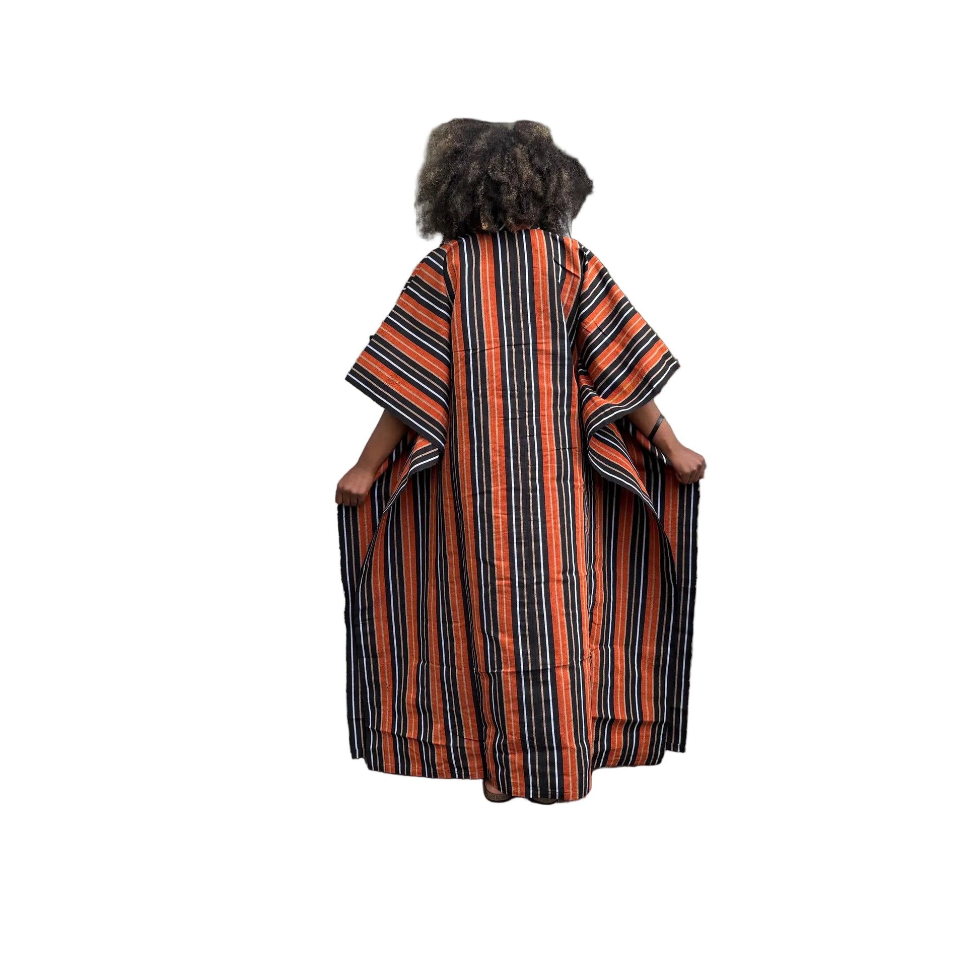 African Traditional Woven Aso-Oke/Kente Kimono Throw Afro American Outfits