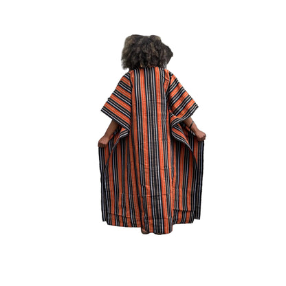 African Traditional Woven Aso-Oke/Kente Kimono Throw Afro American Outfits