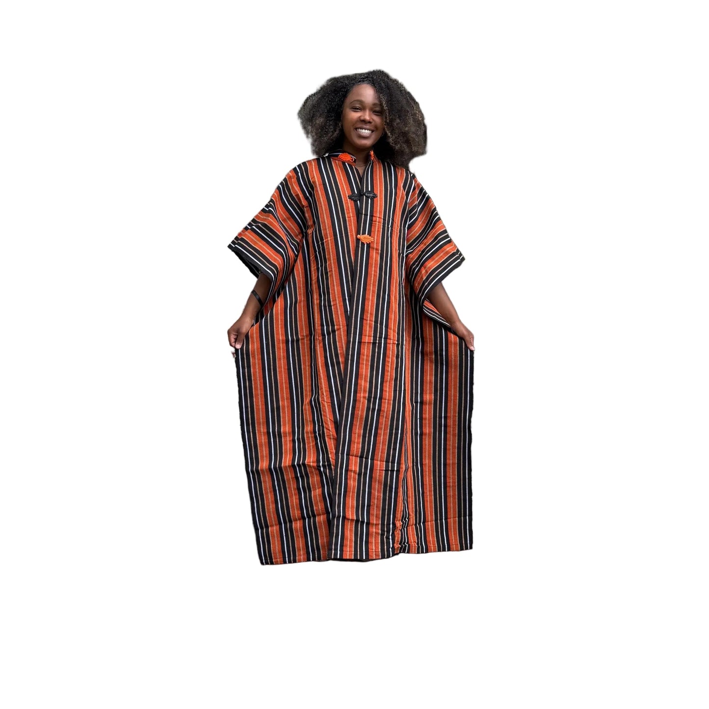 African Traditional Woven Aso-Oke/Kente Kimono Throw Afro American Outfits