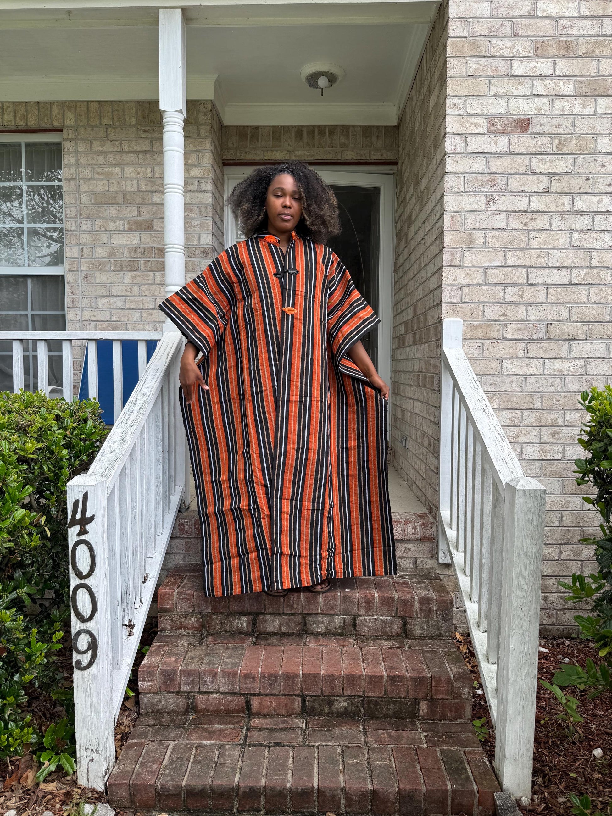 African Traditional Woven Aso-Oke/Kente Kimono Throw Afro American Outfits