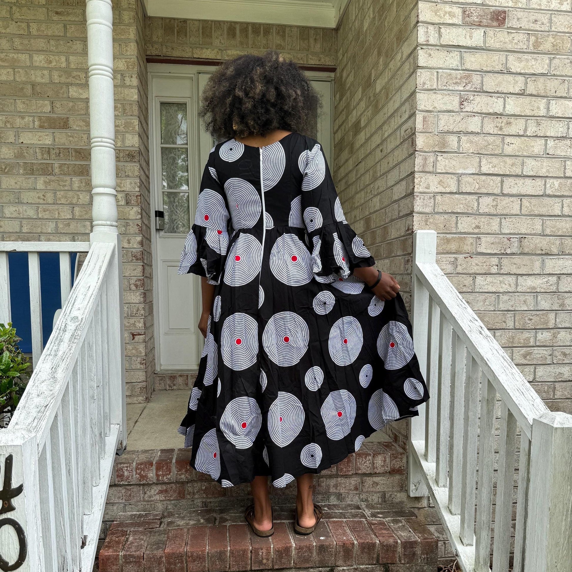 African Prints Ankara Afro Kandake Fit and Flare Dress Afro American Outfits