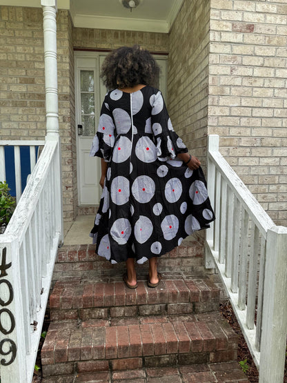 African Prints Ankara Afro Kandake Fit and Flare Long Dress