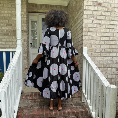 African Prints Ankara Afro Kandake Fit and Flare Dress Afro American Outfits
