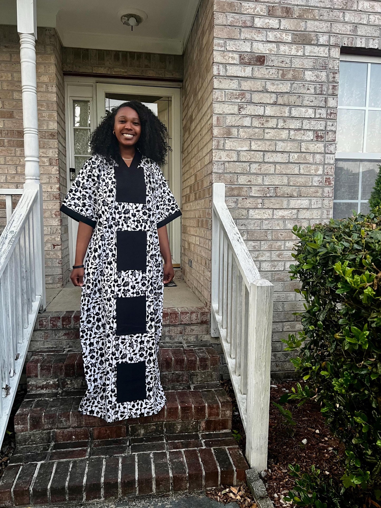 African Ankara Wax Print Unique Freestyle Dress/Kaftan