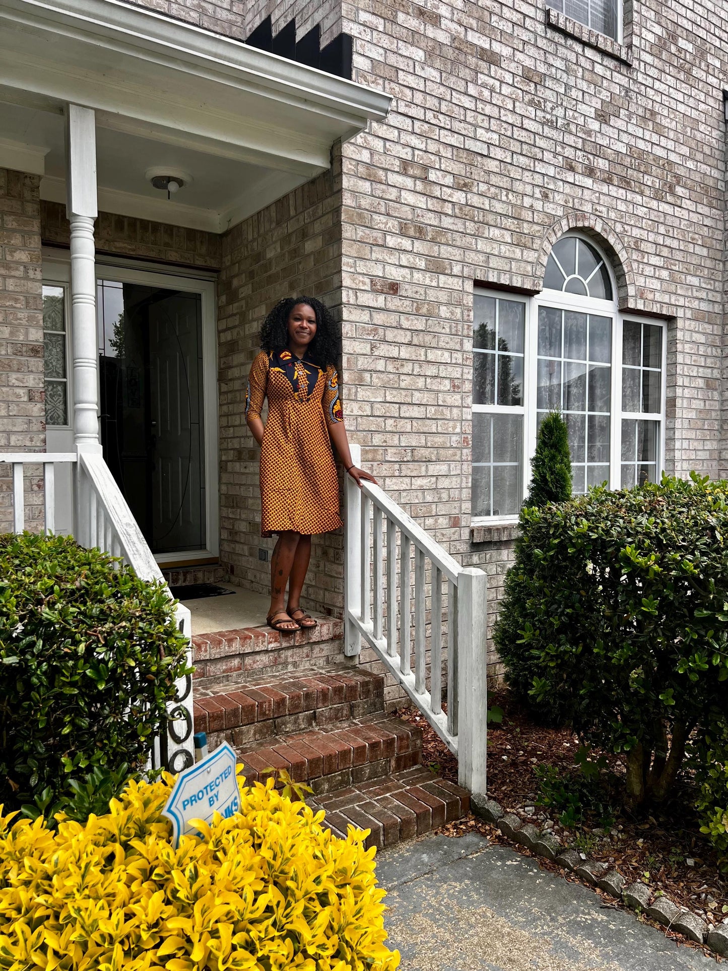 African Ankara Wax Print Sahara Everyday Dress