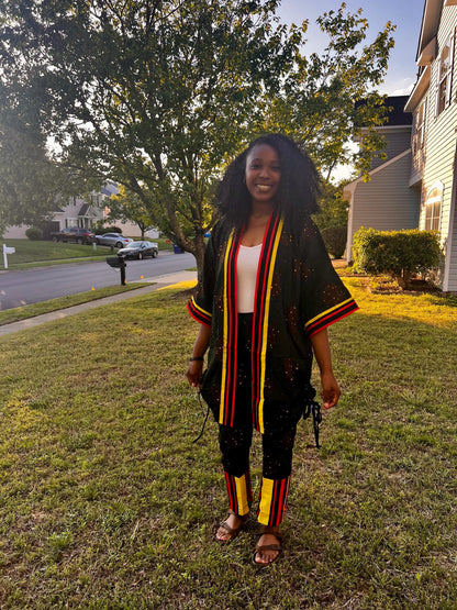 African  Ankara Wax Print  Kimono Pant Set