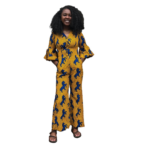 African Wax Print Ankara Triumph Jumpsuit