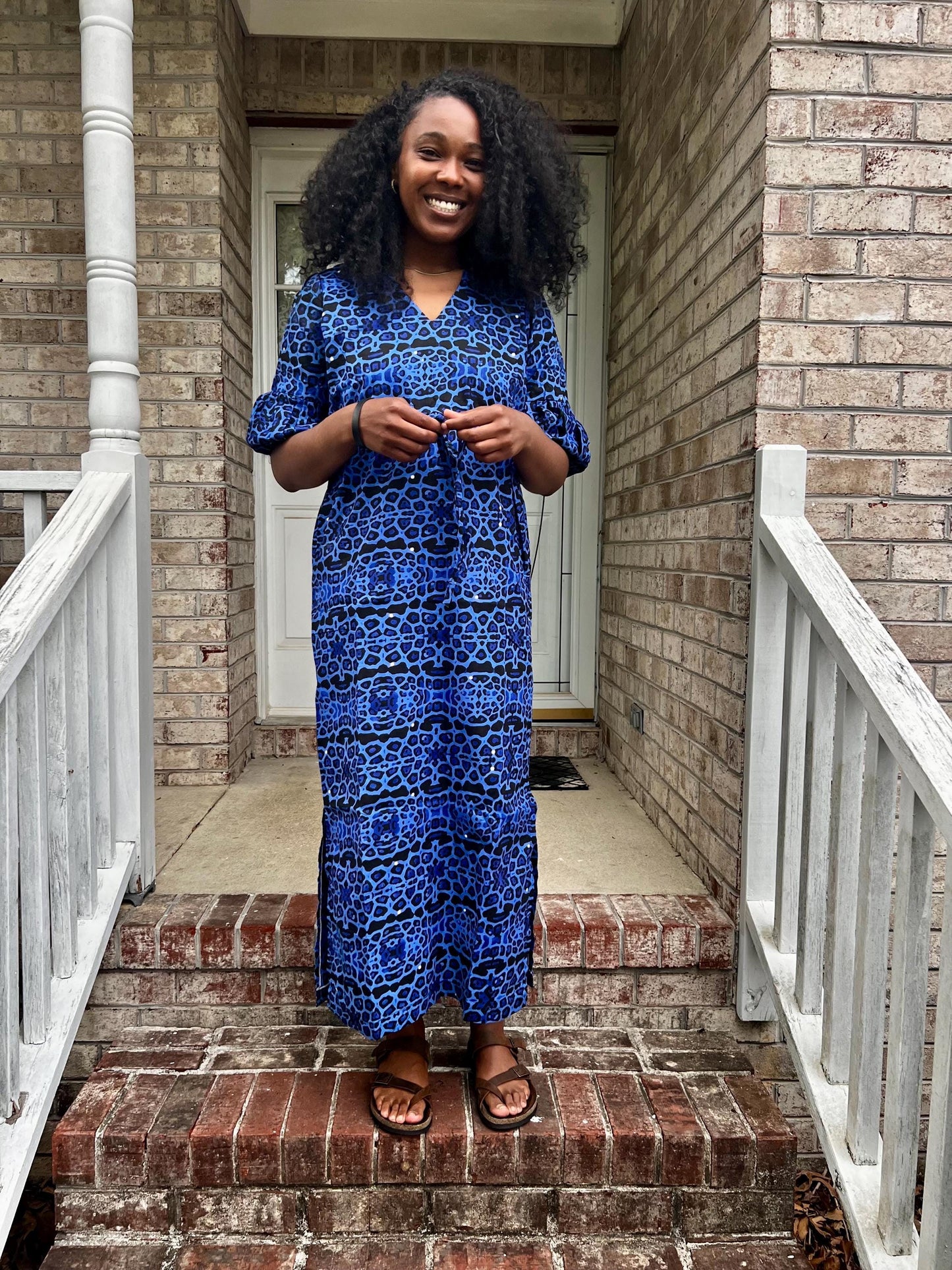 African Wax Print Ankara Tie Waist Sisi Eko Dress Afro American Outfits