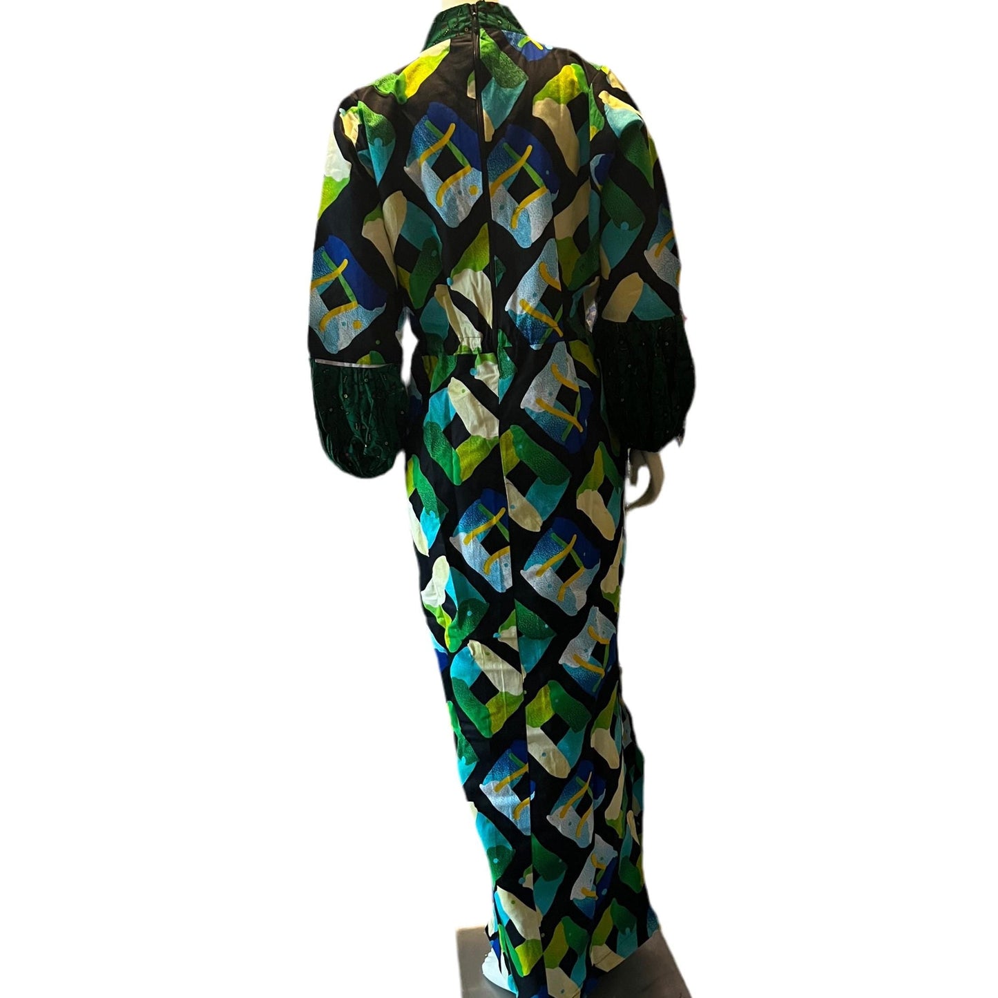 African Wax Print Ankara Tie Waist Sisi Eko Dress Afro American Outfits