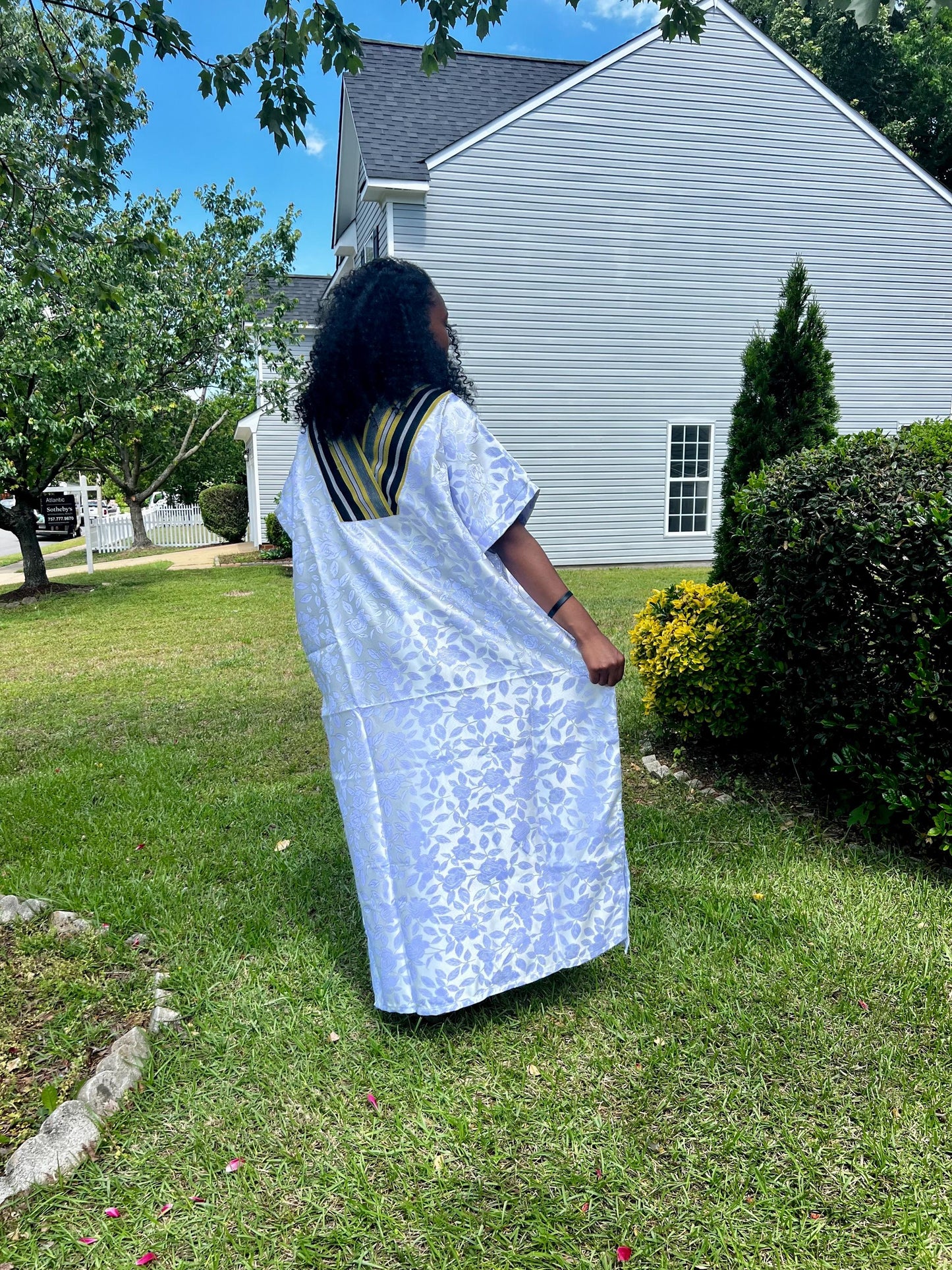 African Unique Damask Brocade with Sequin/Aso-Oke Boubou/Maxi Dress