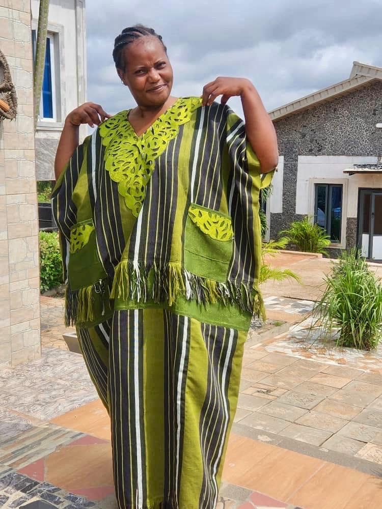 Special African Traditional Woven  Aso-Oke/Kente  Dress