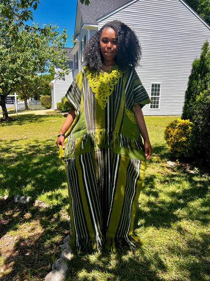 Special African Traditional Woven  Aso-Oke/Kente  Dress