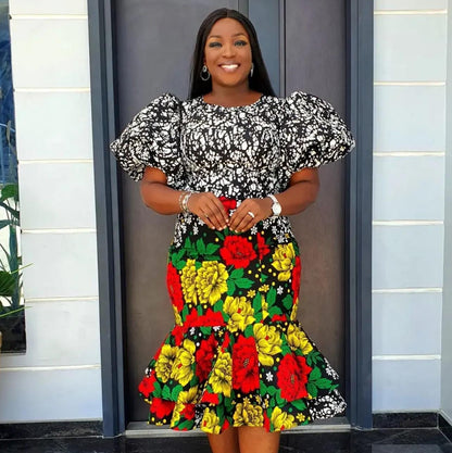 African Print Ankara Elegant Dress