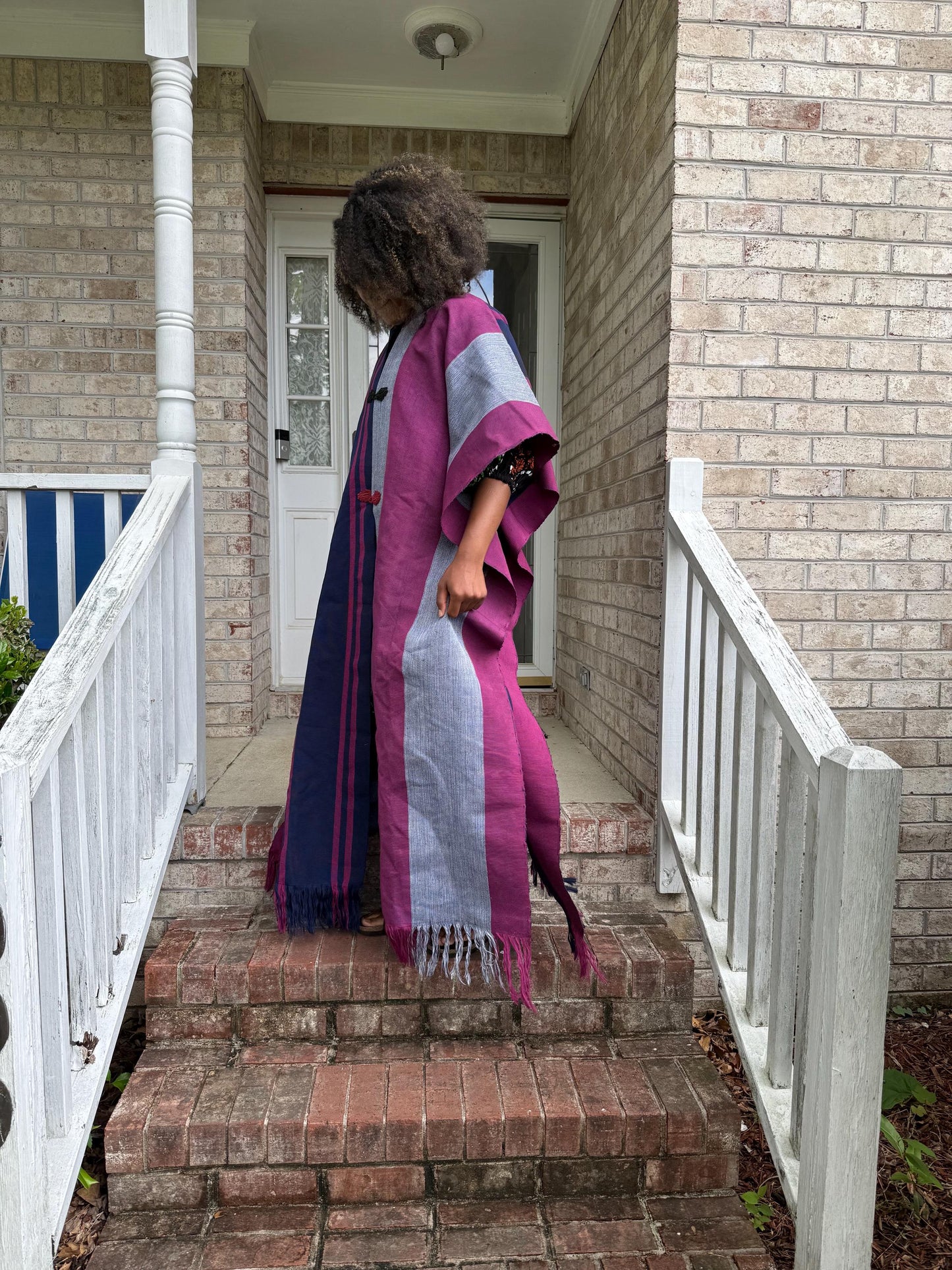 African Traditional Woven Aso-Oke/Kente Kimono Throw Afro American Outfits