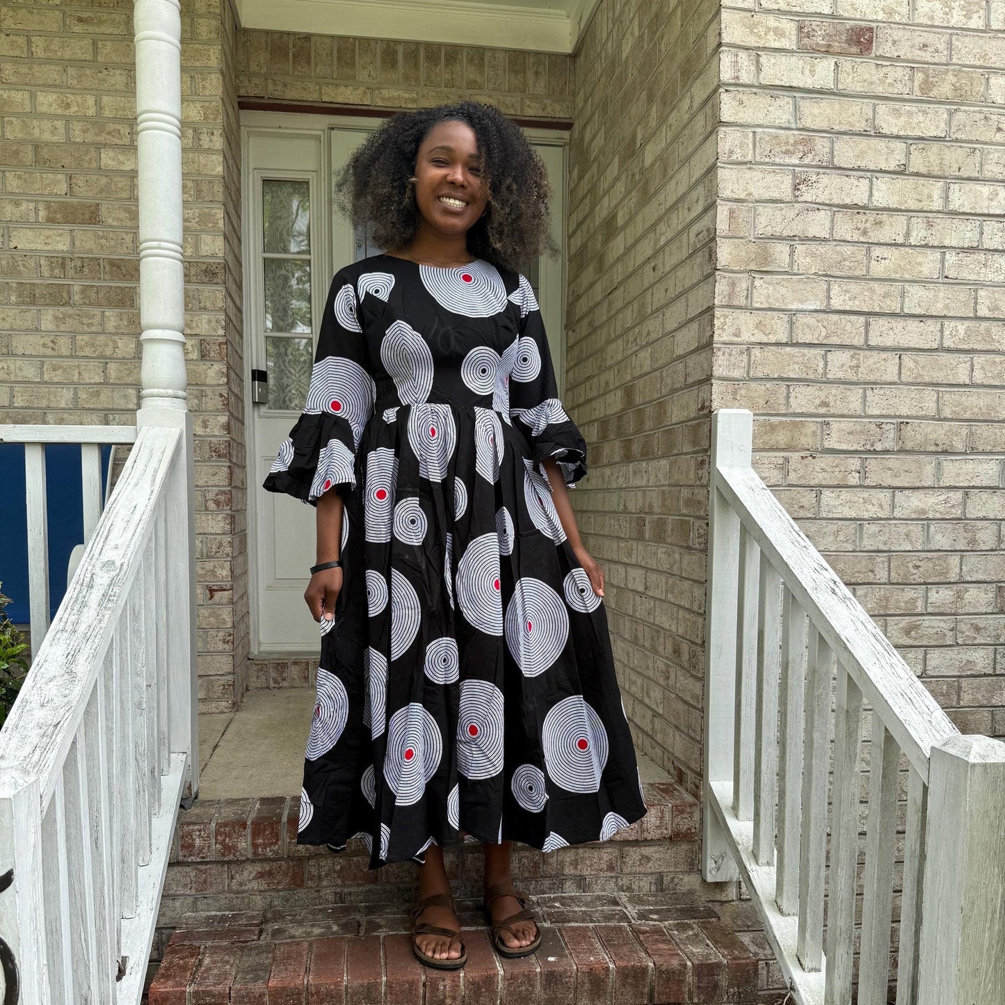 African Prints Ankara Afro Kandake Fit and Flare Dress Afro American Outfits