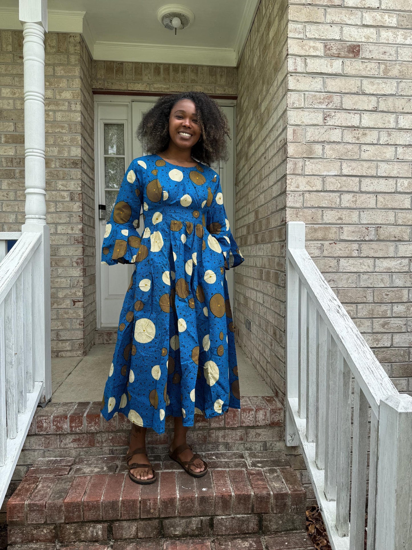 African Prints Ankara Afro Kandake Fit and Flare Long Dress