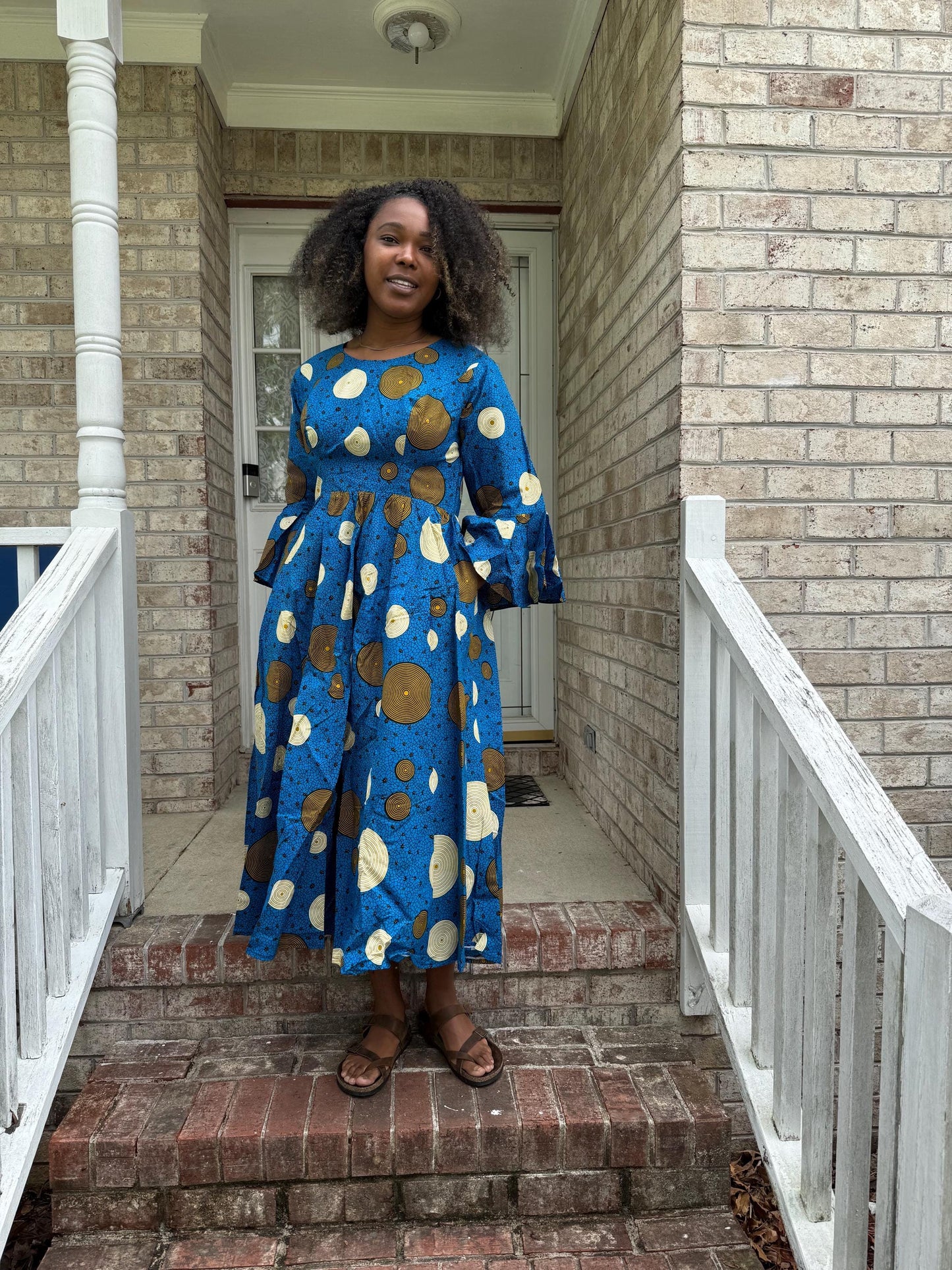 African Prints Ankara Afro Kandake Fit and Flare Long Dress