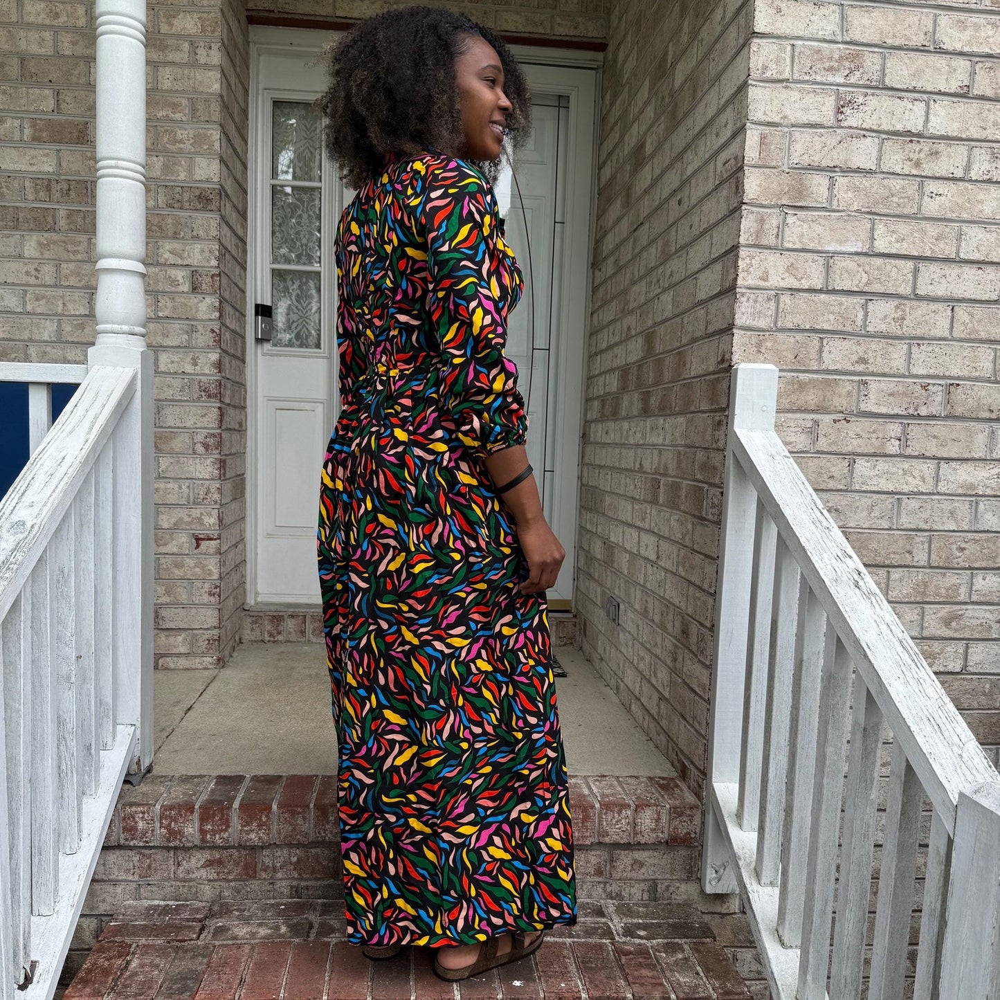 African Print Ankara Long Afro Lagos Dress Afro American Outfits