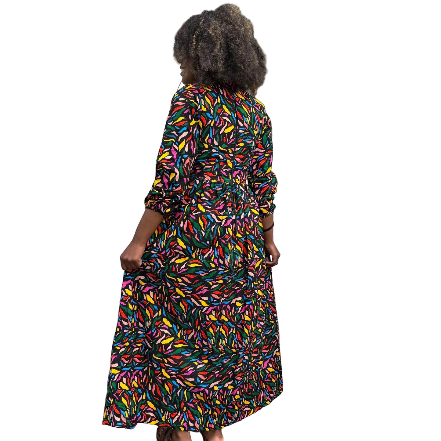 African Print Ankara Long Afro Lagos Dress Afro American Outfits