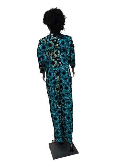 African Print Afro Freda Ankara Jumpsuit Afro American Outfits