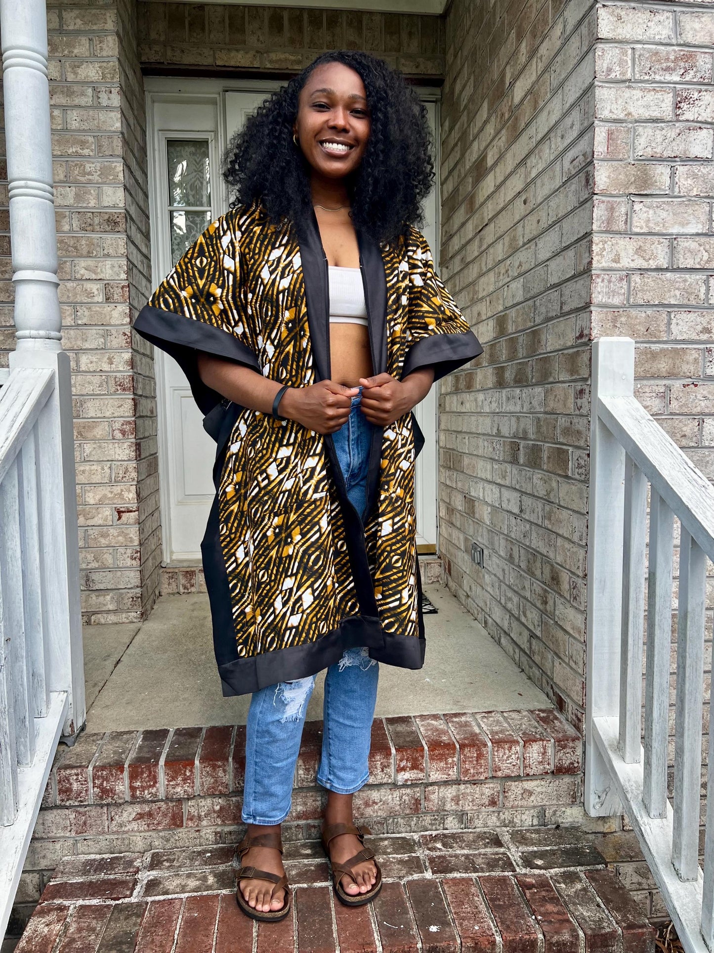 African Prints Ankara Danshiki, Kimono, shirt Tops Afro American Outfits