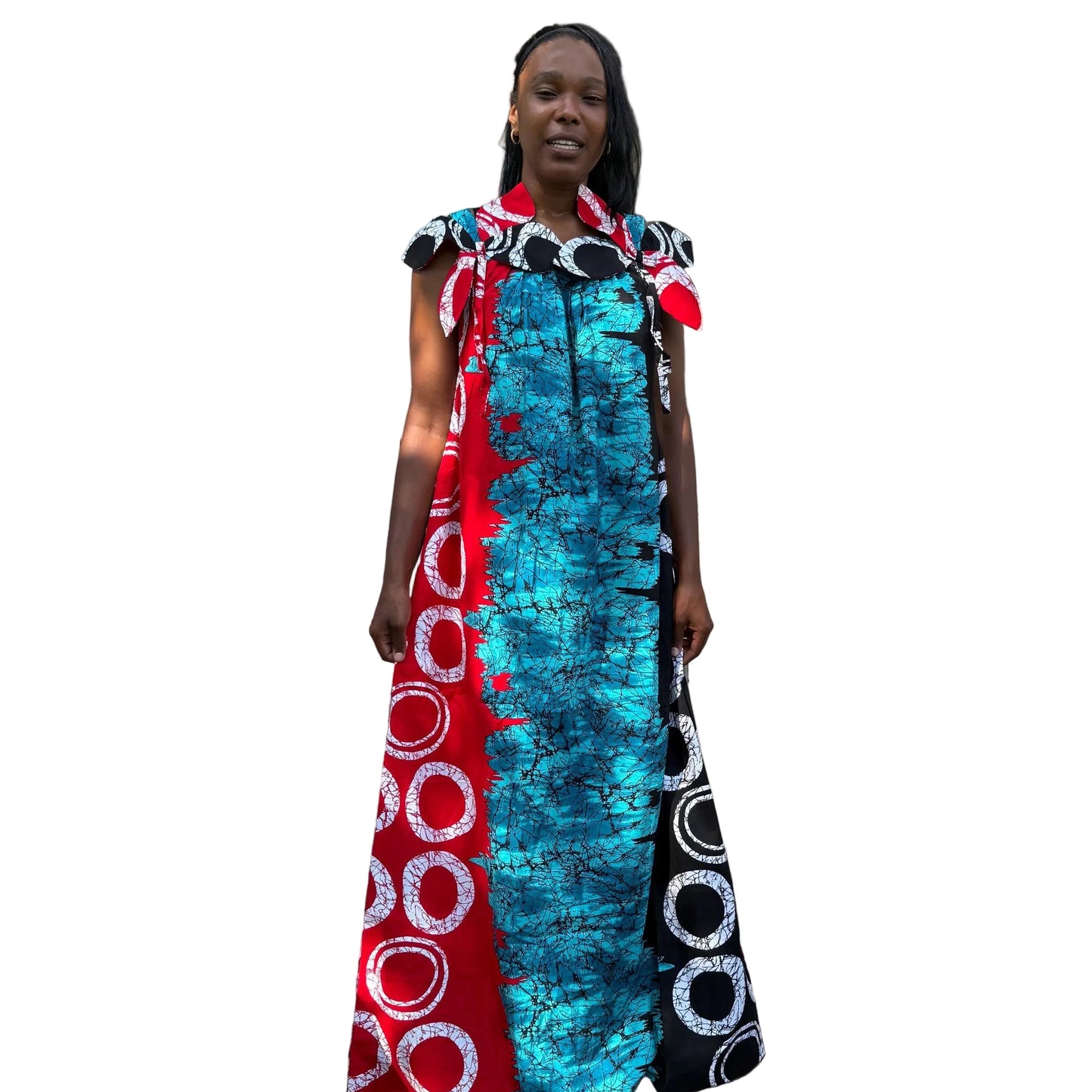 African Ankara Print  Spring Long Maxi Dress
