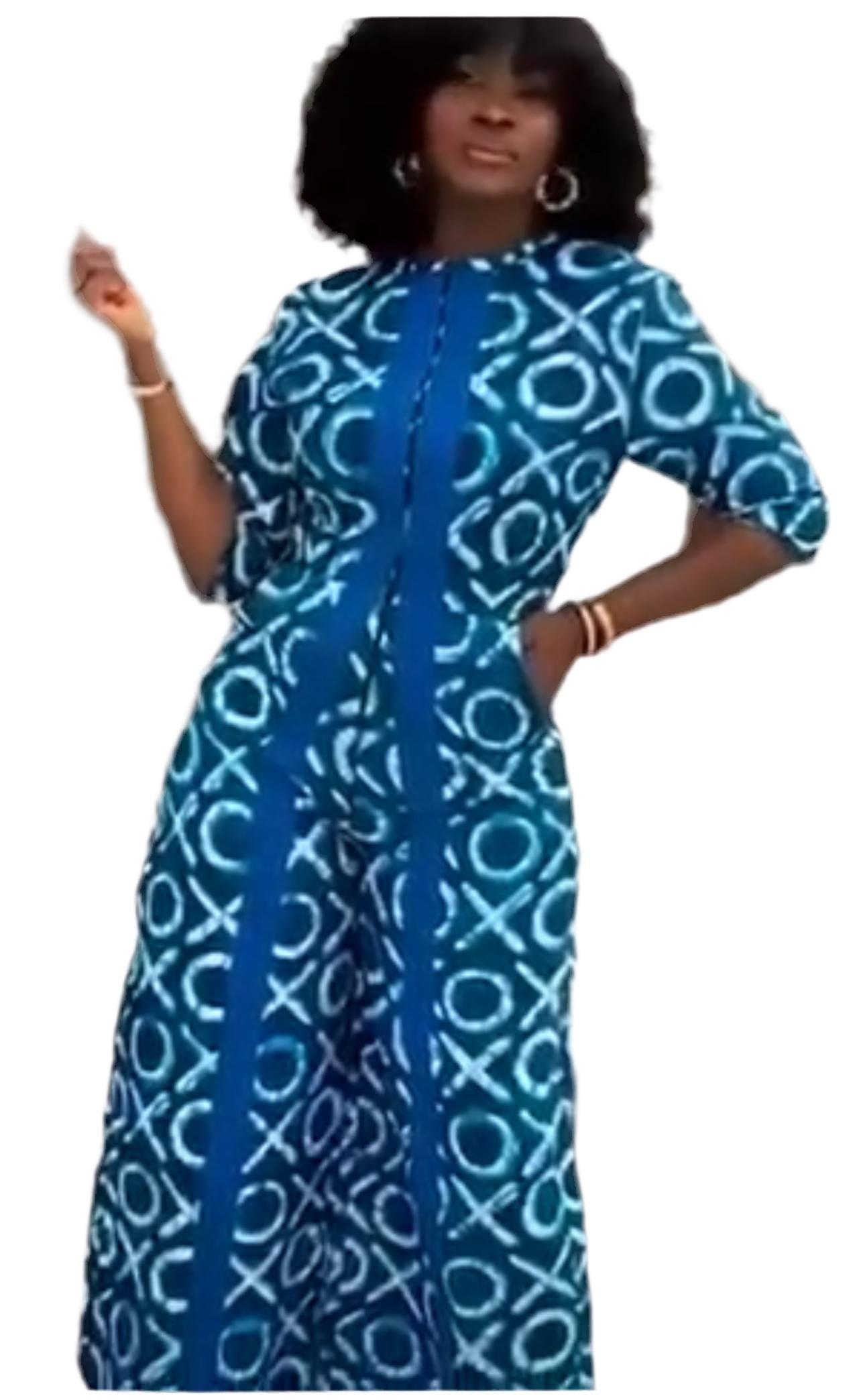 African Print Afro Freda Ankara Jumpsuit Afro American Outfits
