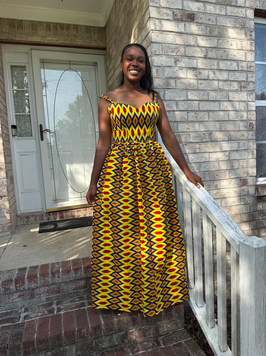 African Ankara Print  Variety Summer   Dress Afro American Outfits