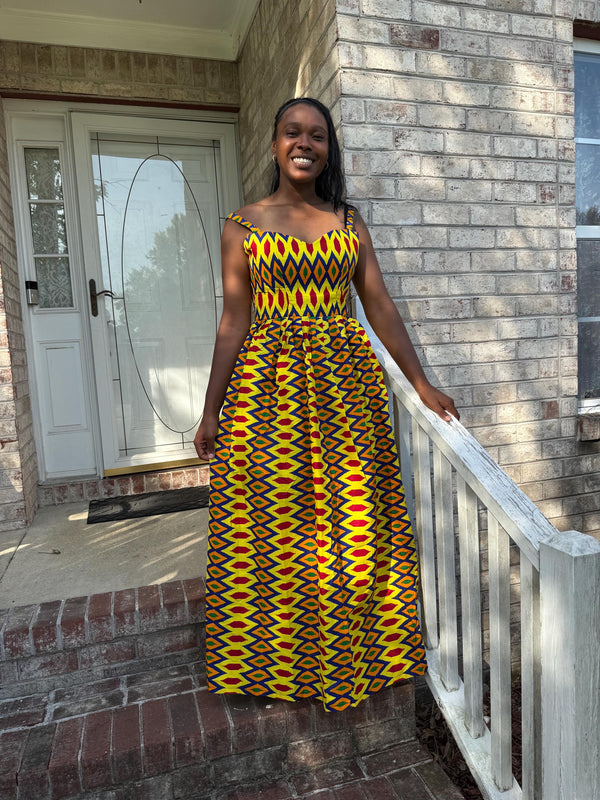 African Ankara Print  Variety Summer   Dress Afro American Outfits