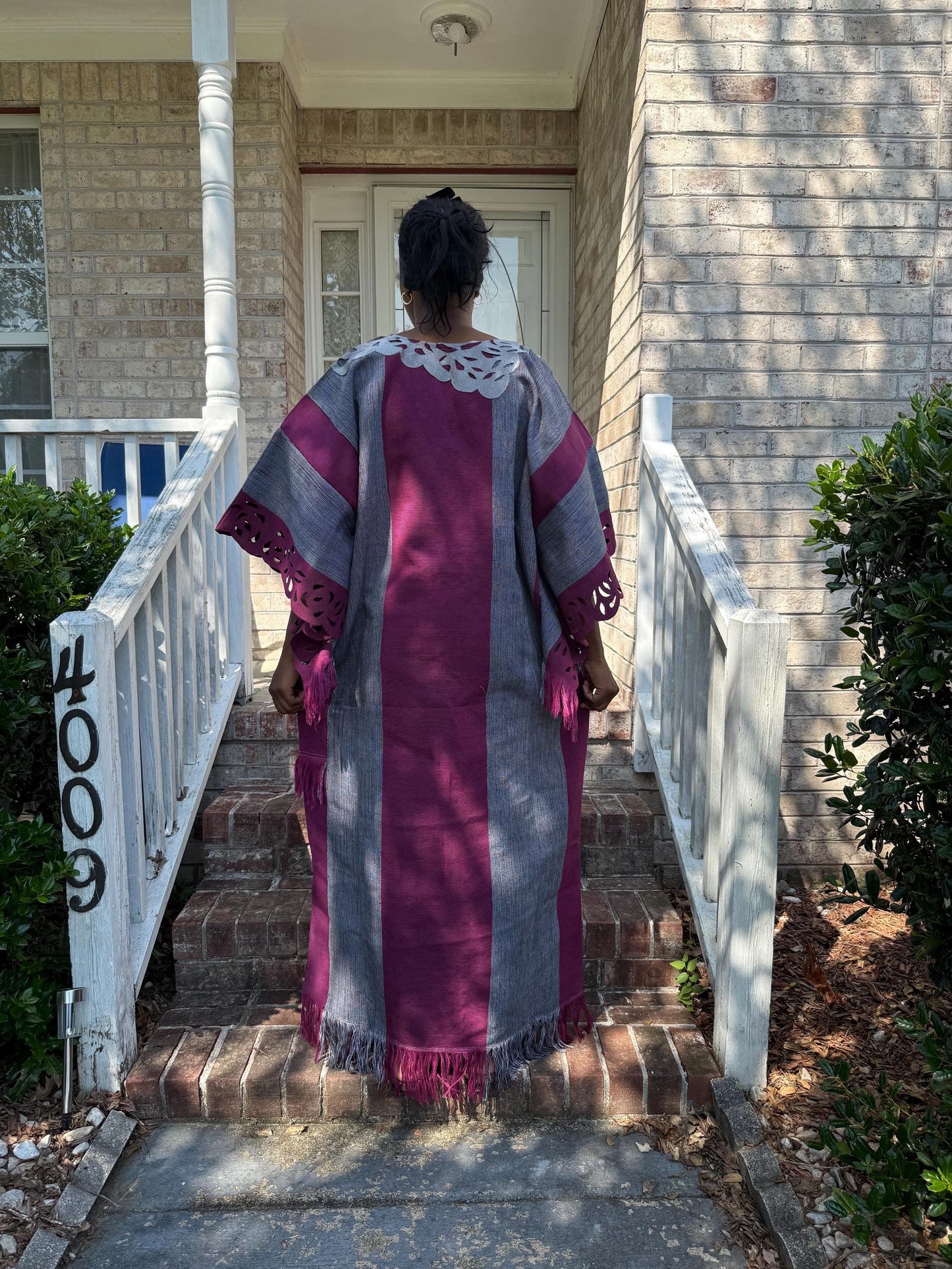 Unique African Traditional Woven  Aso-Oke/Kente  Bubu Maxi Dress