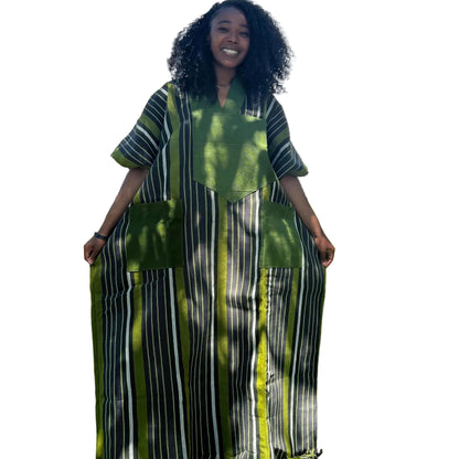 Special African Traditional Woven  Aso-Oke/Kente  Dress