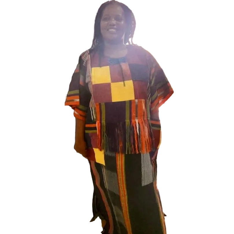 Special Occasions African Traditional Woven Aso-Oke/Kente Dress