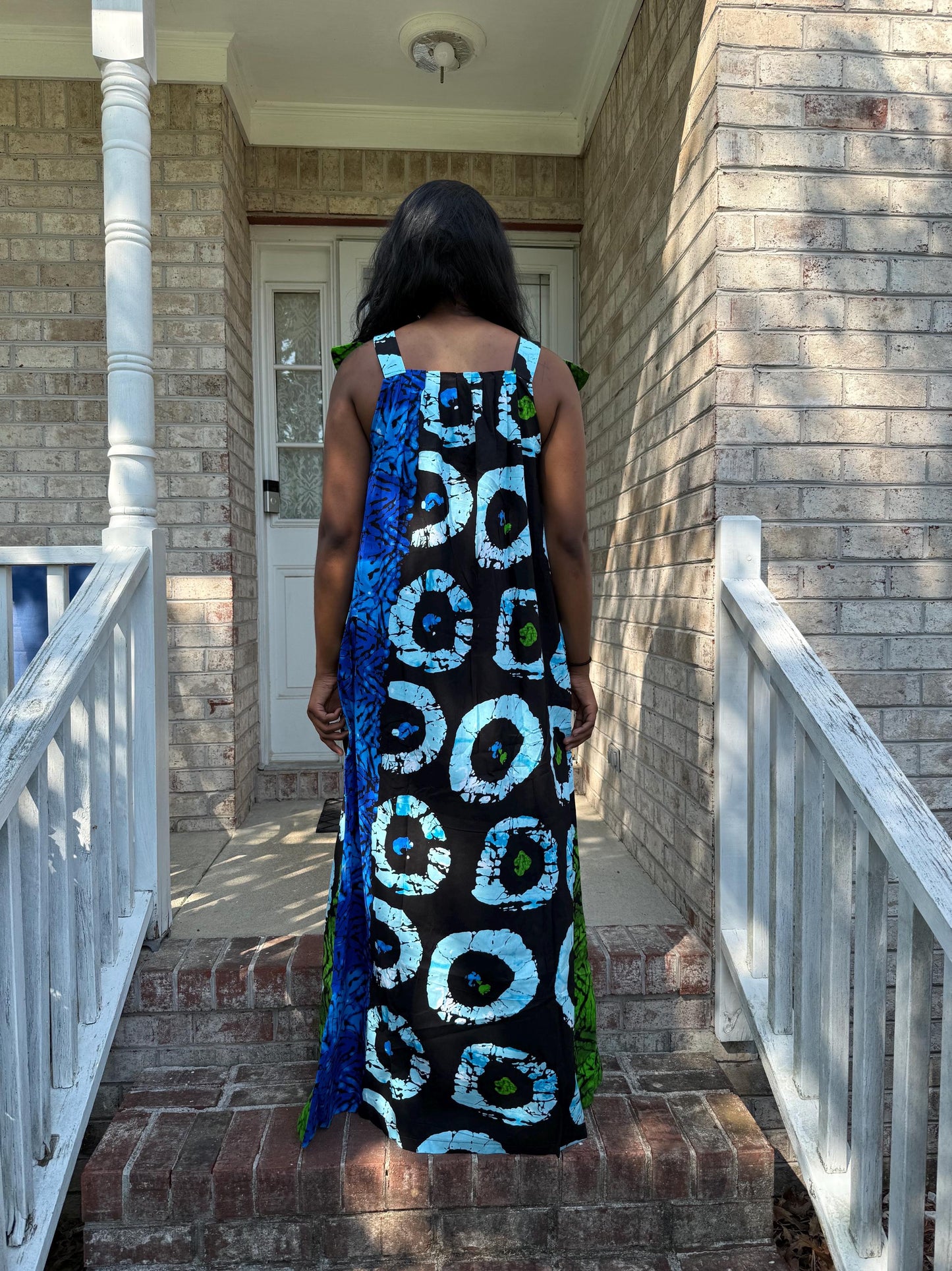 African Ankara Print  Spring Long Maxi Dress