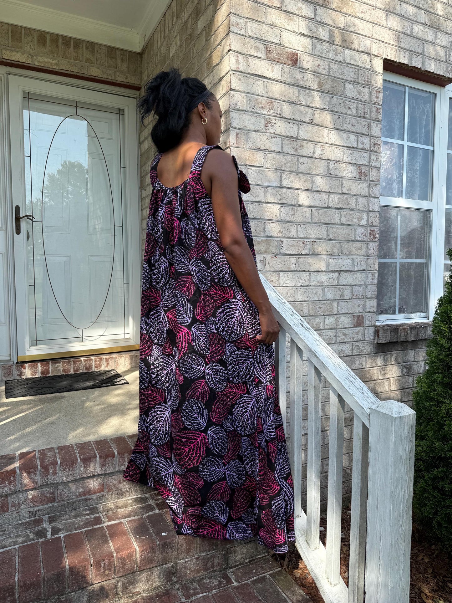 African Ankara Print  Spring Long Maxi Dress