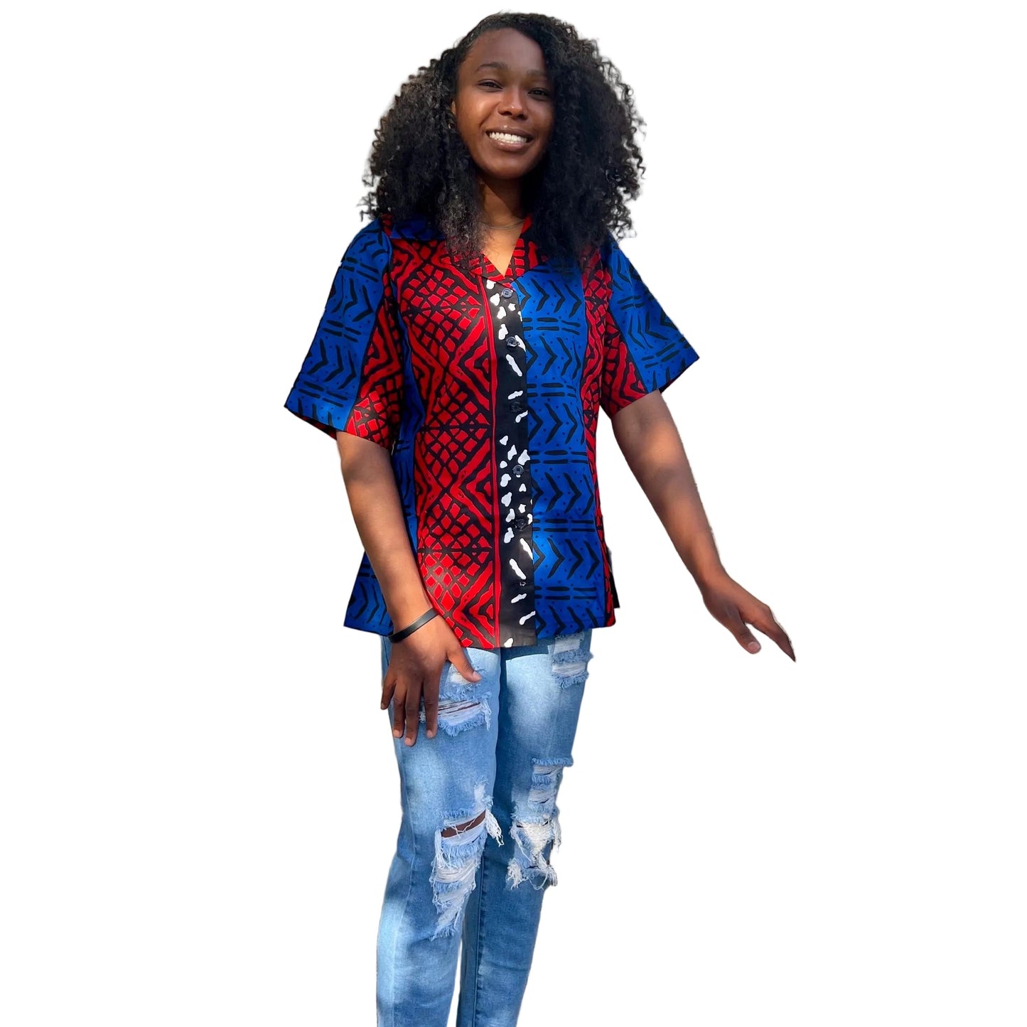 African Prints Ankara Danshiki, Kimono, shirt Tops Afro American Outfits