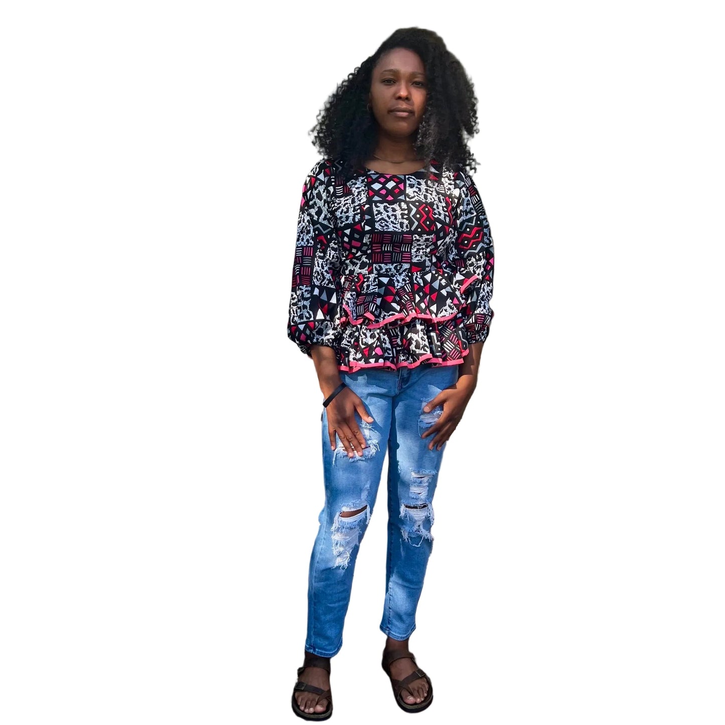 African Prints Ankara Danshiki, Kimono, shirt Tops Afro American Outfits
