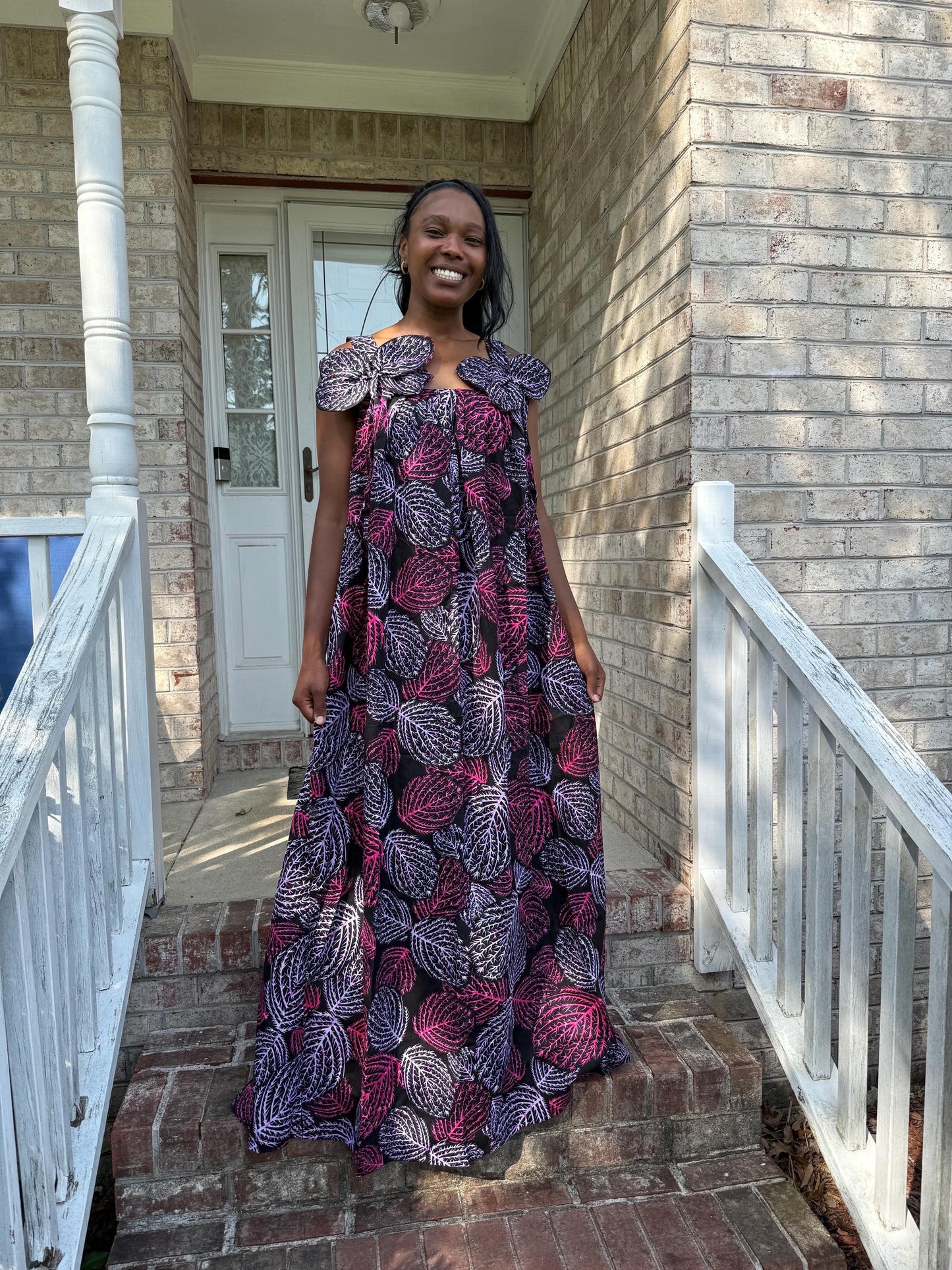 African Ankara Print  Spring Long Maxi Dress