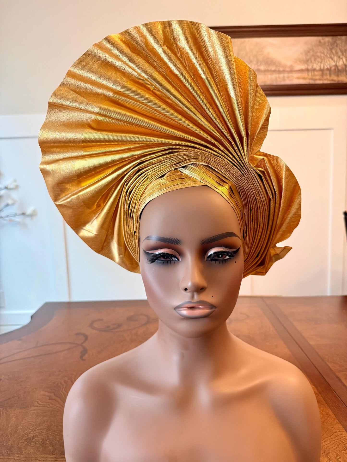 African  Unique Hayes Auto Gele 1p