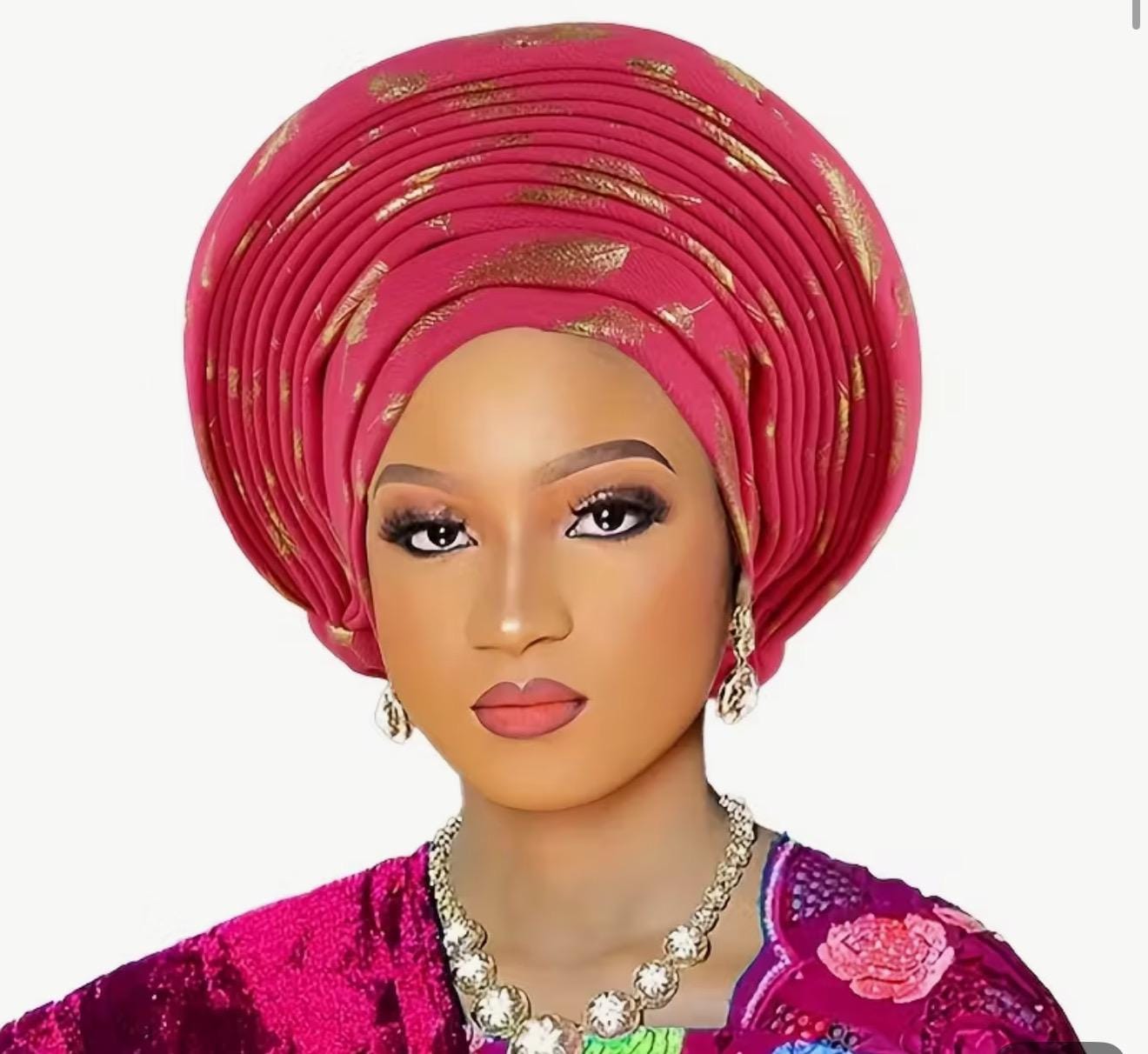 African 2p Layered Turban