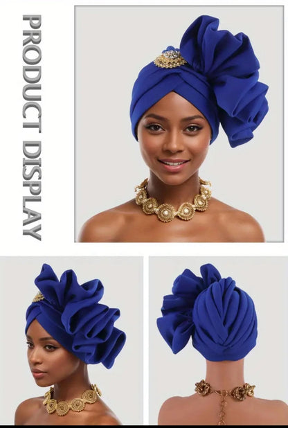 African Turban with Brooch