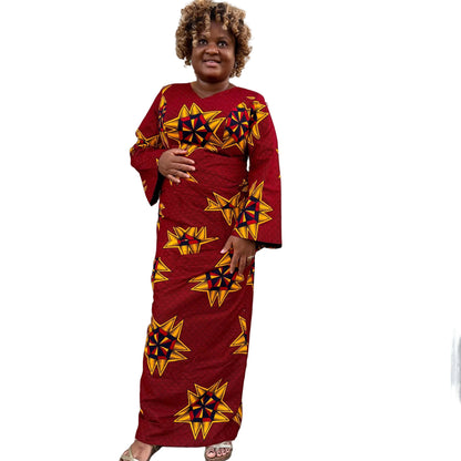 African Print Ankara  Wrapped Dress