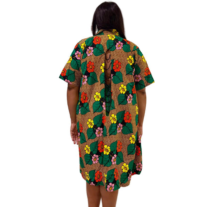 African Print Ankara  2p Afro Bithiah Jacket Dress  Set